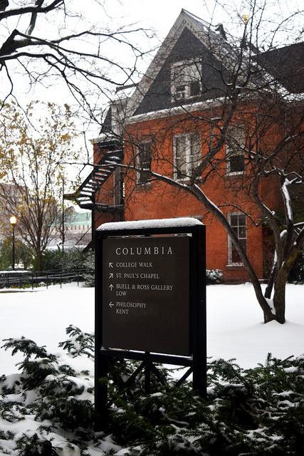 Photo: Charlotte Force Maison francaise in the winter with snow